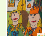 拉脱维亚儿童画画图片母