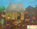 尼加拉瓜儿童画画图片乡