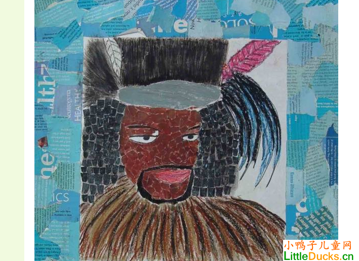 史瓦济兰儿童绘画作品史瓦济兰的国王