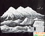 玻利维亚儿童画画图片山
