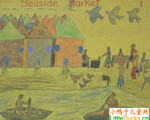 狮子山儿童画作品欣赏海