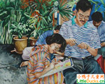 马来西亚儿童绘画作品亲
