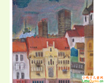 立陶宛儿童绘画作品城市