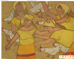 菲律宾儿童画画图片女人及鸡