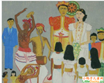 锡兰儿童画作品欣赏锡兰的婚礼