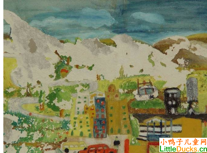沙乌地阿拉伯儿童画画大全街景