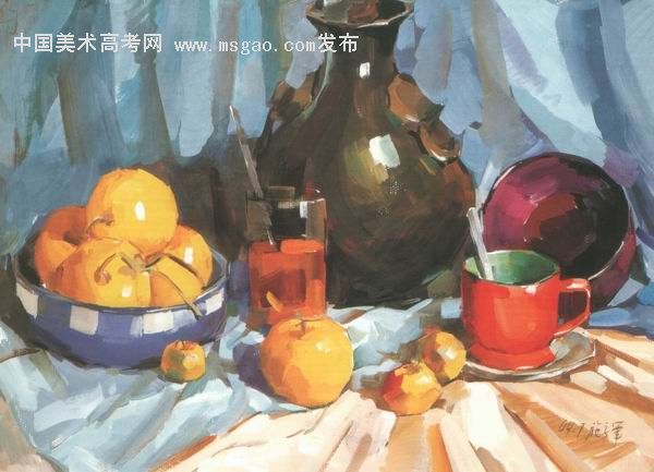 水粉画基本技法