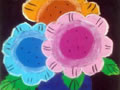 儿童画作品欣赏花朵水粉画
