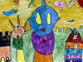 儿童绘画作品《泰罗和赛文》