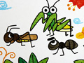 儿童绘画作品螳螂和