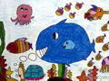 儿童绘画作品《海洋