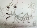 儿童画作品欣赏螳螂捕蝉