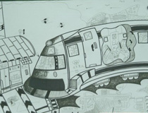 儿童画作品欣赏火车