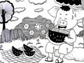 儿童画作品欣赏小猪吃西