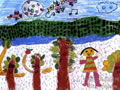 儿童画作品欣赏《沙