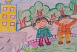 儿童画作品欣赏彩色铅笔