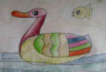 鸭子的梦想儿童彩色铅笔