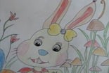 爱吃萝卜的小白兔铅笔画图片大全
