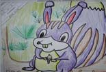 儿童画铅笔画图片之调皮的松鼠