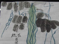 儿童水墨画丝瓜
