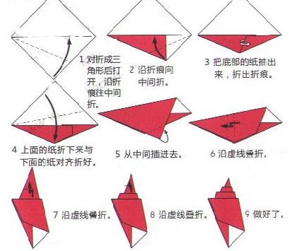 幼儿简易折纸：海螺宝宝