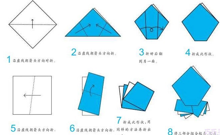 桃子的手工折纸方法