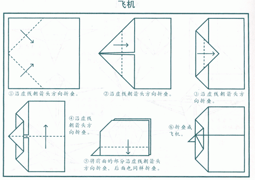 飞机折纸方法欣赏