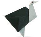 幼儿手工折纸图解之鸵鸟折纸