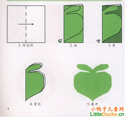简单儿童剪纸教程:萝卜的剪纸方法