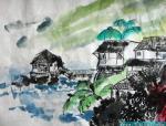小学生国画作品江南春