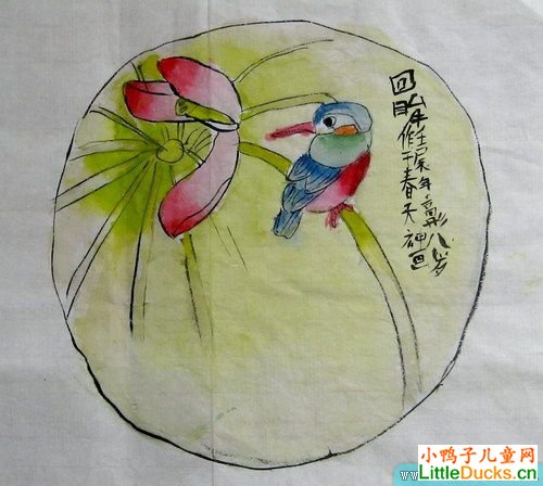 小学生国画图片回眸