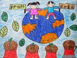 儿童画画大全保护地球家