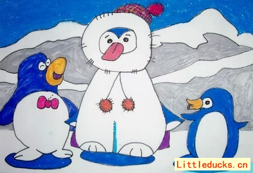 儿童画画大全南极公主