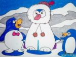 儿童画画大全南极公