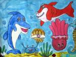 儿童画作品欣赏海洋