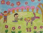 幼儿画画作品:春天到了