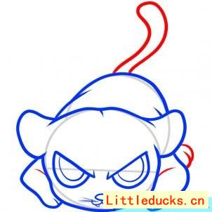 简笔画豹的画法图 6