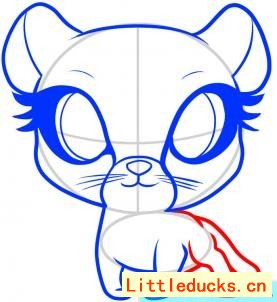 如何画卡通猎豹简笔画图 6
