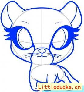 如何画卡通猎豹简笔画图 7
