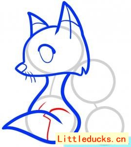 如何画小狐狸简笔画图 5