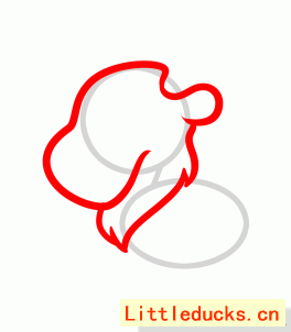 如何画驼鹿简笔画图 2