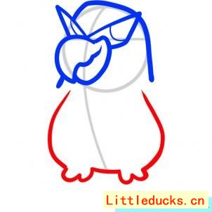 儿童简笔画教程:威武的老鹰图 3