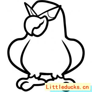儿童简笔画教程:威武的老鹰图 5