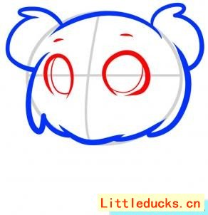 如何画萌萌的小狗狗简笔画图 3