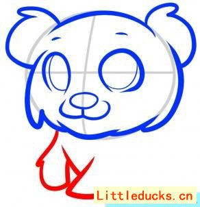 如何画萌萌的小狗狗简笔画图 5