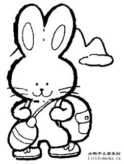 动物简笔画大全:小兔子