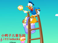 儿童flash小游戏唐老鸭做冰淇淋