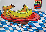 儿童画作品欣赏-香蕉