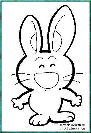 动物简笔画大全:小兔子简笔画9