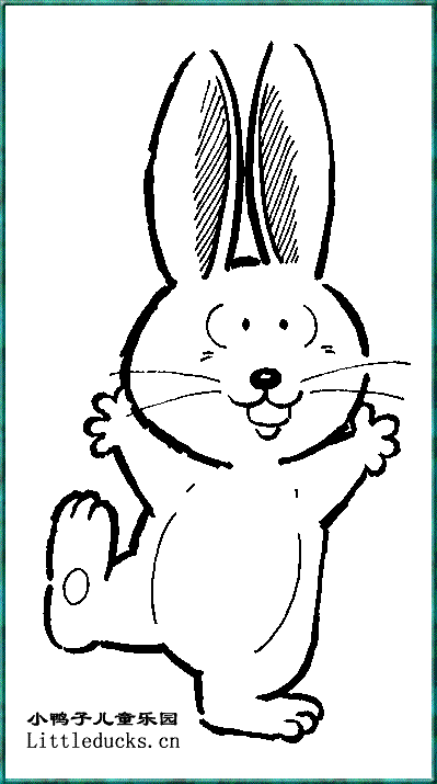 动物简笔画大全:小兔子简笔画12